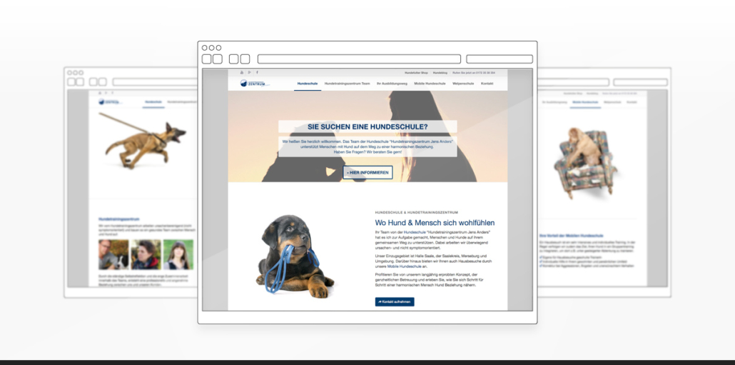 Referenz "Hundetrainingszentrum" Webdesign