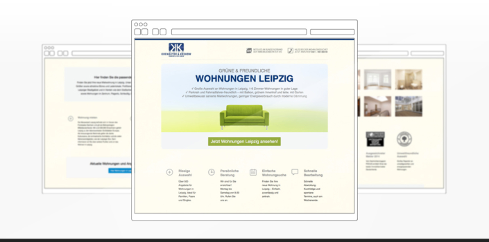 Referenz "Koengeter & Krekow Immobilien GmbH" Webdesign