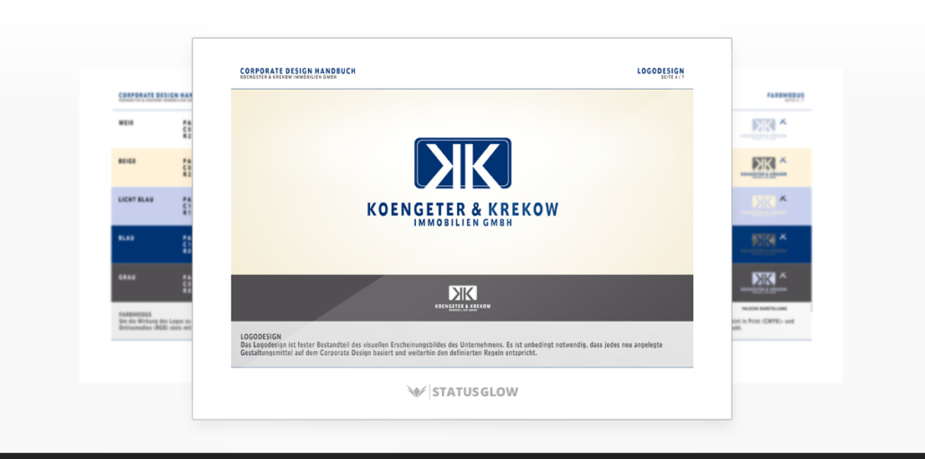 Referenz "Koengeter & Krekow Immobilien GmbH" Corporate Design