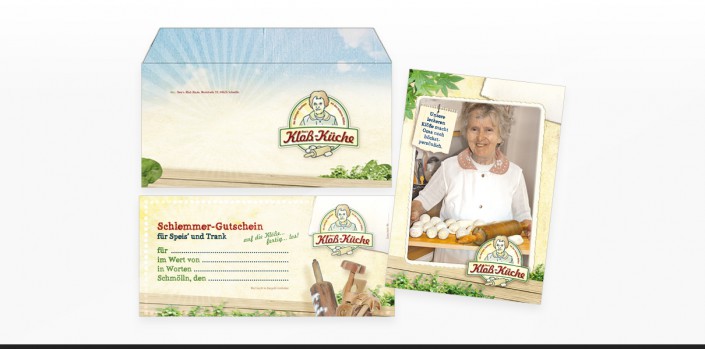 Referenz „Kloß Küche“ Grafikdesign