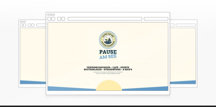 Referenz „Pause am See“ Webdesign